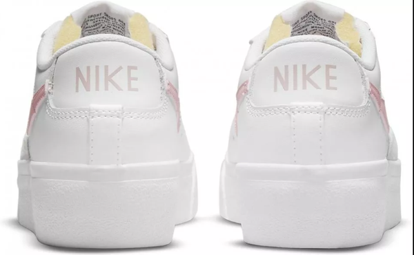Białe Z Różowym Logo Buty Nike Blazer Low Platform DJ0292-103 44 Damskie