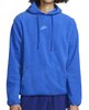 Nike Bluza Męska - Z Kapturem - Nierozpinana - Niebieska - Polar - Rozmiar M - Sportswear Fleece - FJ0726-480