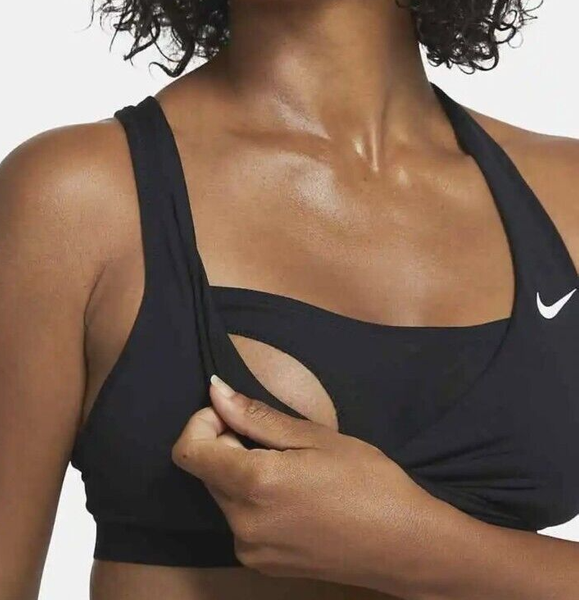 Biustonosz Sportowy Nike Swoosh Dri-FIT Czarny XS CQ9289-010