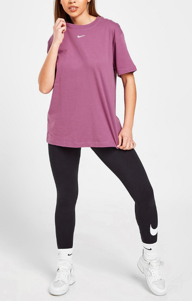Nike Koszulka Damska - Fioletowa - T-shirt - Rozmiar M - Oversize - Tee Loose Fit - DN5697-507