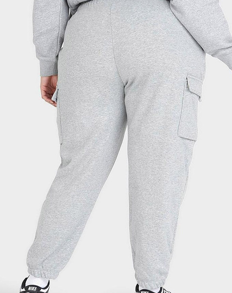 Szare spodnie Nike Club Fleece DV5083-063 1X Cargo Plus Size