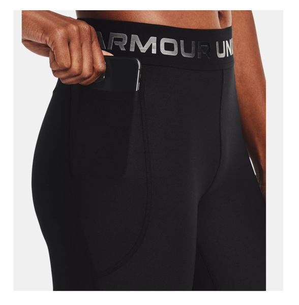 Czarne Damskie Legginsy UA HeatGear SM 1365353-001
