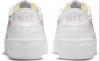 Białe Z Różowym Logo Buty Nike Blazer Low Platform DJ0292-103 44 Damskie