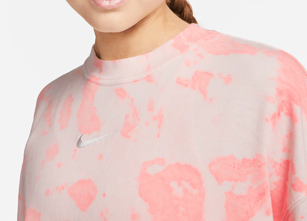 Różowa Damska Bluza Nike Cloud-Dye L DQ6156-635