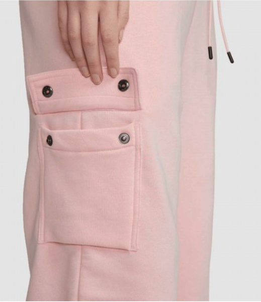 Nike Spodnie Dresowe Damskie - Różowe - Kieszenie Dodatkowe na Nogawkach - Rozmiar S - Sportswear Essentials Loose Fit - DD8713-611