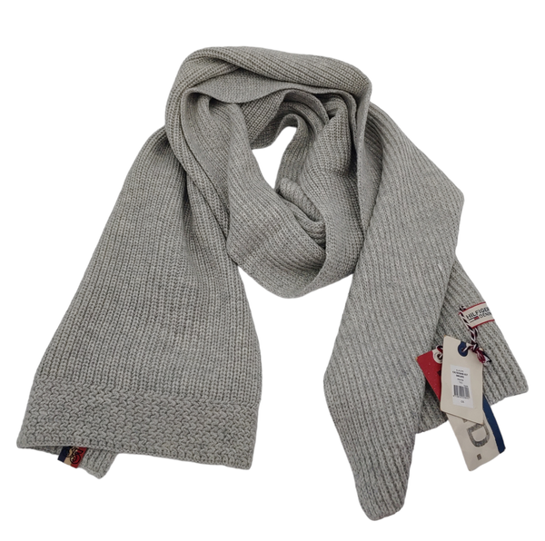 Szary Szalik Tommy Hilfiger Wełna C827878498027