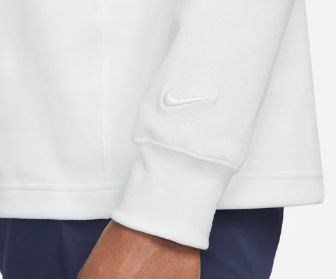 Nike Bluza Męska - Do Golfa - Biała - Zapięcie na Dwa Guziki - Rozmiar L - Longsleeve Dri-Fit - DH1266-121