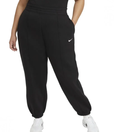 Nike Spodnie Dresowe Damskie - Joggery - Czarne - NSW Fleece - DH1045-010 - Plus Size - Rozmiar 3X