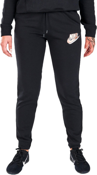 Nike Spodnie Dresowe Damskie - Joggery - Czarne - Rozmiar L - Sportswear Essentials - DM4607-010
