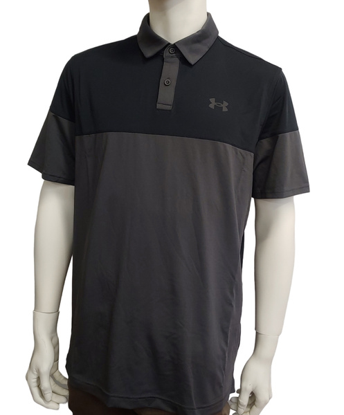 Czarna Koszulka Polo Męska Under Armour 1361825010 L HeatGear