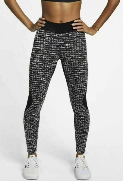 Czarno-szare Legginsy Nike Pro Hyperwarm M CJ5693-010