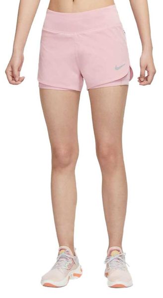 Nike Spodenki Damskie - Do Biegania - Różowe - Rozmiar M - Running Eclipse 2w1 Dri-FIT - CZ9570-630