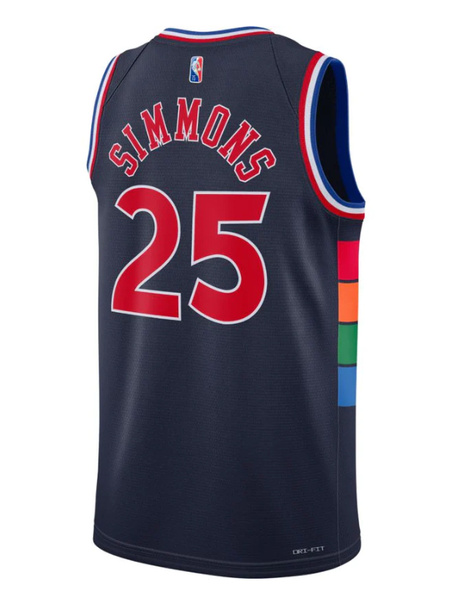 Granatowa Koszulka NBA Sixers Simmons City Edition S - DB4041419