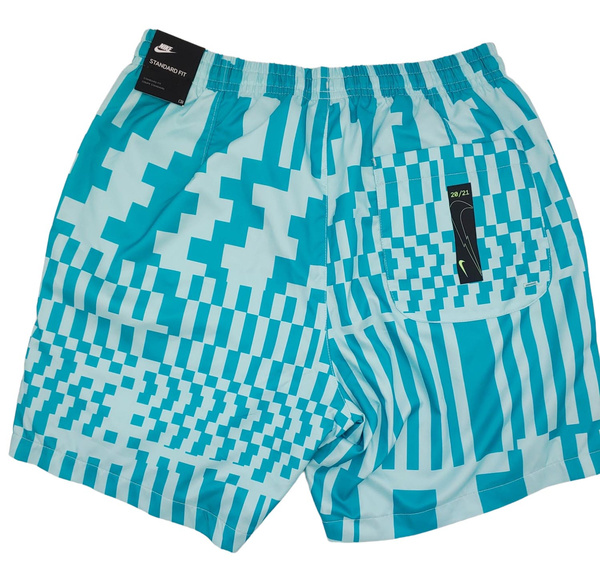 Niebieskie Męskie Spodenki Nike Zig Zag Logo DO0016356 S