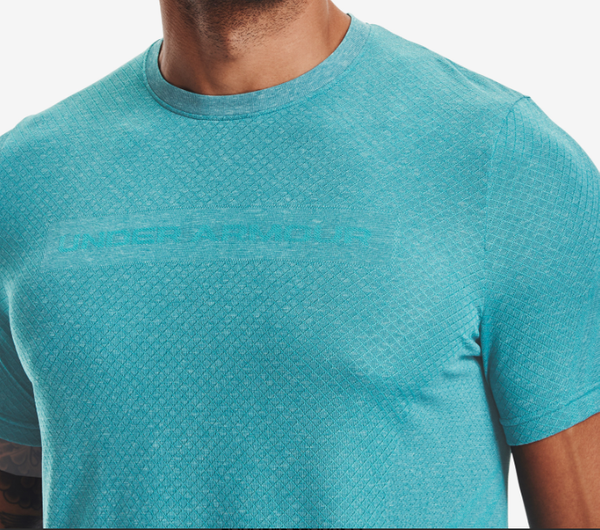 Niebieska Męska Koszulka Under Armour Rush HeatGear 1361132476 L