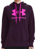 Under Armour Damska Bluza 1356318501 SM Fioletowa Rival Fleece Z Kapturem