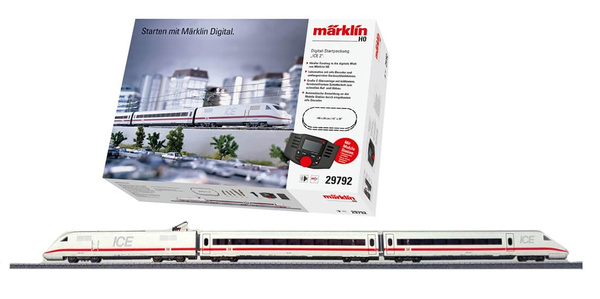 MÄRKLIN  KOLEJKA ELEKTRYCZNA ZESTAW STARTOWY ICE 2. 230 V H0 V DB AG 29792