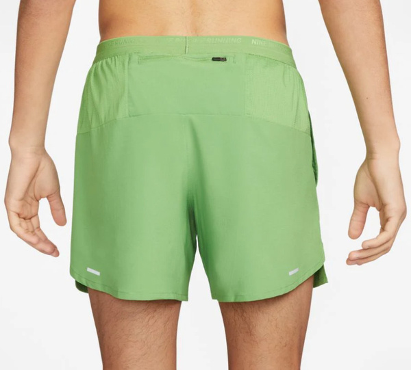 Spodenki Męskie Nike - Do Biegania - Zielone - Dri-FIT Stride Running - DM4755-377 - Rozmiar 4XL