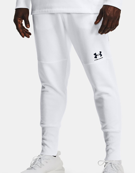 Białe Spodnie Joggersy Under Armour Accelerate ColdGear 1356770-100 L