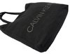 Czarna Shoperka Calvin Klein Bawełna z Logo