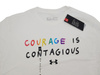 Biała Męska Koszulka Under Armour Courage is Contagious 1361710100 L