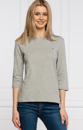 Tommy Hilfiger Bluzka WW0WW24968 XS Szara Heritage