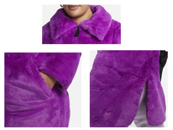 Kurtka Nike Sztuczne Futro Sportswear Plush DX6417-551 2X 54/56 Size Plus