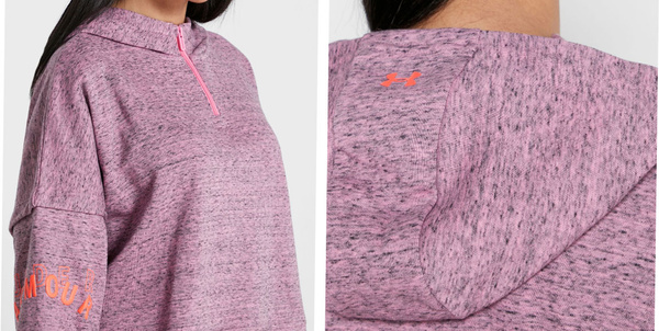 Różowa Bluza Damska Under Armour 1351806691 SM French Terry