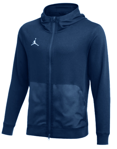 Nike Bluza Męska - Z Kapturem - Rozpinana - Treningowa - Niebieska - Rozmiar XL - Jordan Air Dri-FIT Fleece - DQ7870-401