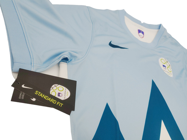 Biało-Niebieska Koszulka Nike Slovenija dla Młodzieży S 128-137 cm