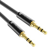 KABEL  AUDIO MINIJACK 3,5mm PREMIUM AUX 1m SYNCWIRE