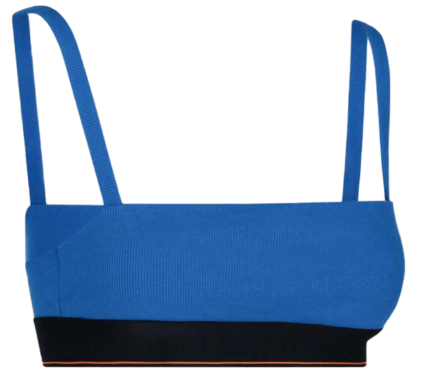 Biustonosz Calvin Klein - Braletka - Niebieski Stanik - Rozmiar M - 0040109WAE X2E