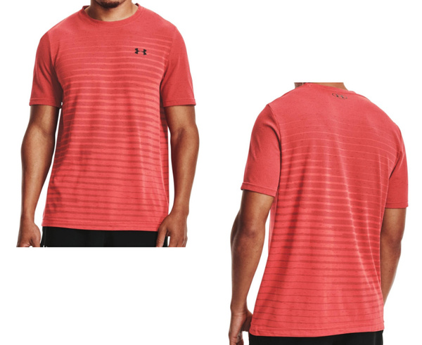 Czerwona Męska Koszulka Under Armour HeatGear 1361133-690 L