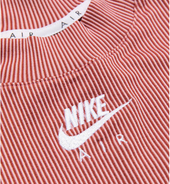 Top Prążkowany Nike CZ9341-630 Różowy XS Crop