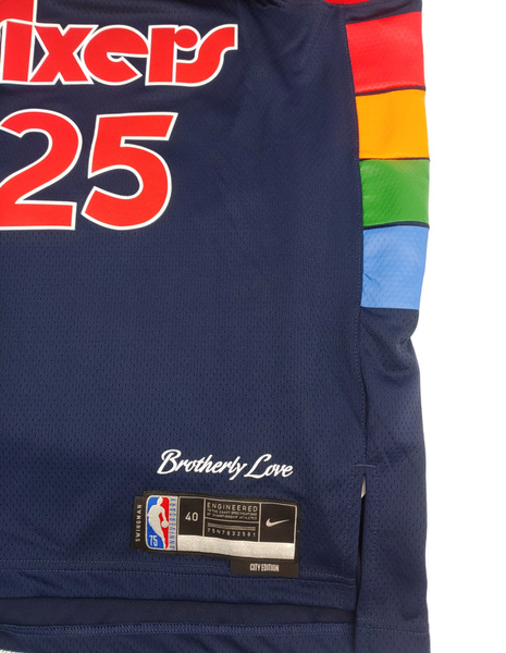 Granatowa Koszulka NBA Sixers Simmons City Edition S