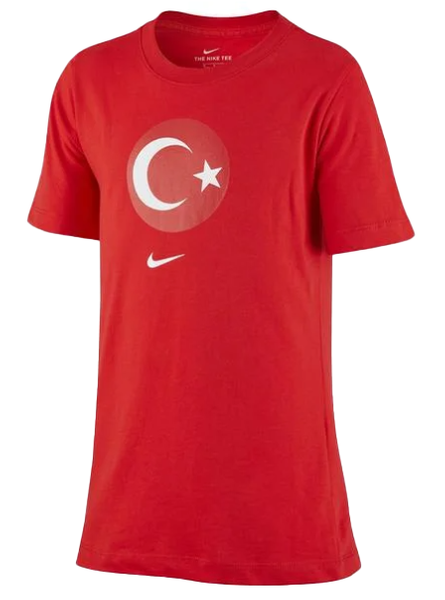 Czerwona Koszulka Nike Turcja dla Aktywnych Juniorów L147-158 cm - CD1490657