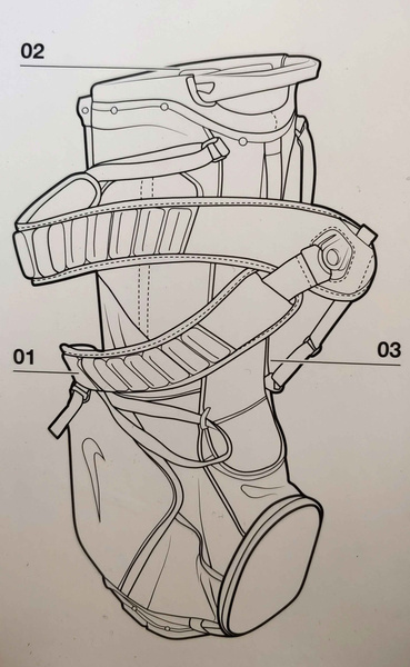 Nike Air Sport 2 Torba Golfowa 94 cm