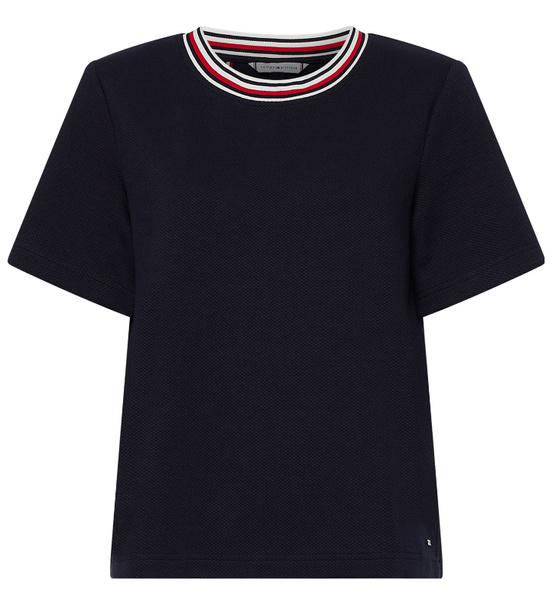 Granatowa damska koszulka Tommy Hilfiger Desert Sky WW0WW34970 M