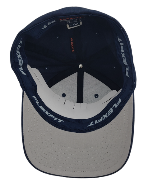 Granatowa Czapka Yupoong Flexfit L/XL z Daszkiem