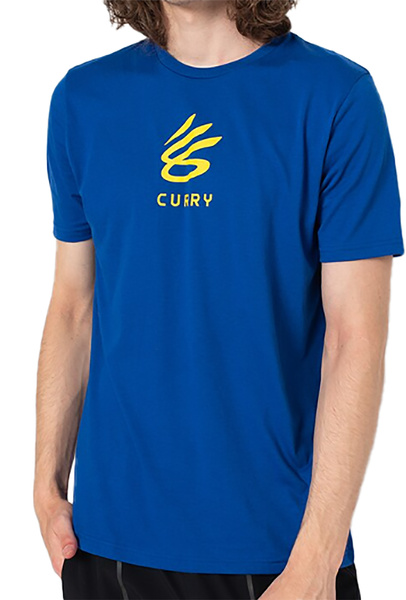 Niebieska Męska Koszulka Under Armour Curry Splash 1362819400 L