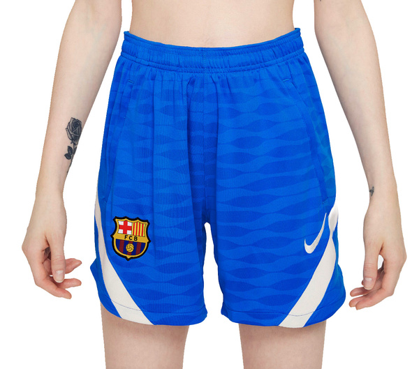 Niebieskie Spodenki Piłkarskie Damskie Nike DC0737-428 L FC Barcelona Strike