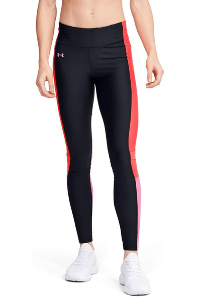 Czarno-Czerwone Damskie Legginsy Under Armour HeatGear 1351725002 S/M