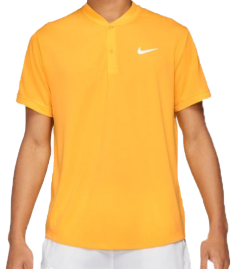 Żółta Koszulka Polo Męska Nike CW6288739 S Court Dri-FIT