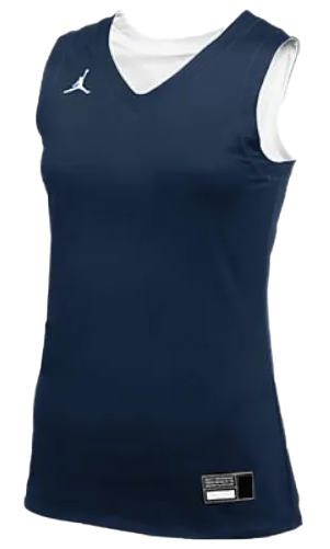 Nike Damska Koszulka - Top Dwustronny - Granatowy i Biały - Rozmiar S - Air Jordan Dri-FIT - AT0536-420