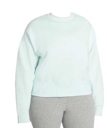 Nike Damska Bluza DD2911-394 2X Niebieska Loose Fit