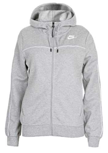 Bluza  Damska Nike z Kapturem - Rozpinana - Szara - Rozmiar M - CZ8338-063 