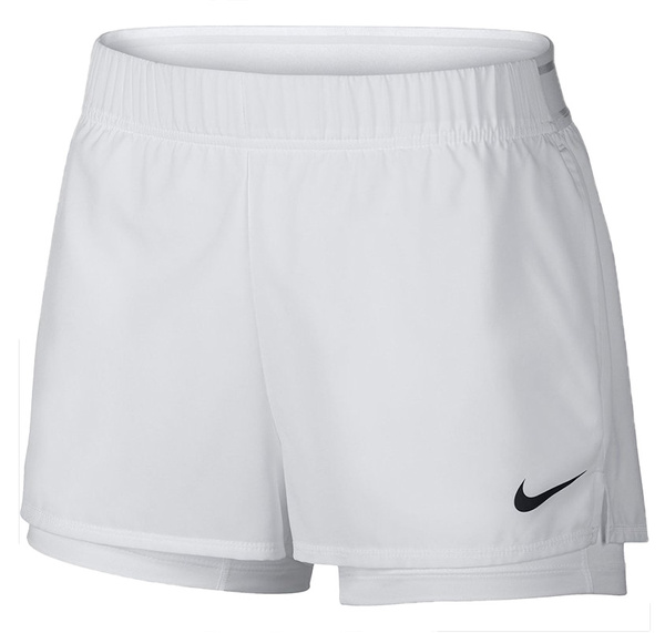 Białe Damskie Szorty Nike Court Flex 939312-100 XXL