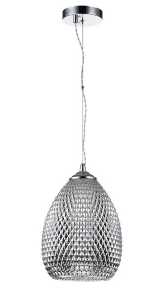 Lampa Wisząca Maytoni Moreno Chrom Szary Klosz P018-PL-01-N