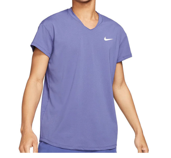 Nike - Koszulka Tenisowa - Fioletowa - Rozmiar L - T-shirt Męski - Court Breathe Slam - CV2814-510