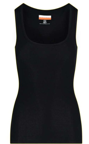 Koszulka Damska Calvin Klein - Czarny Top - Bawełniany - Rozmiar S - 0040114WAE UB1